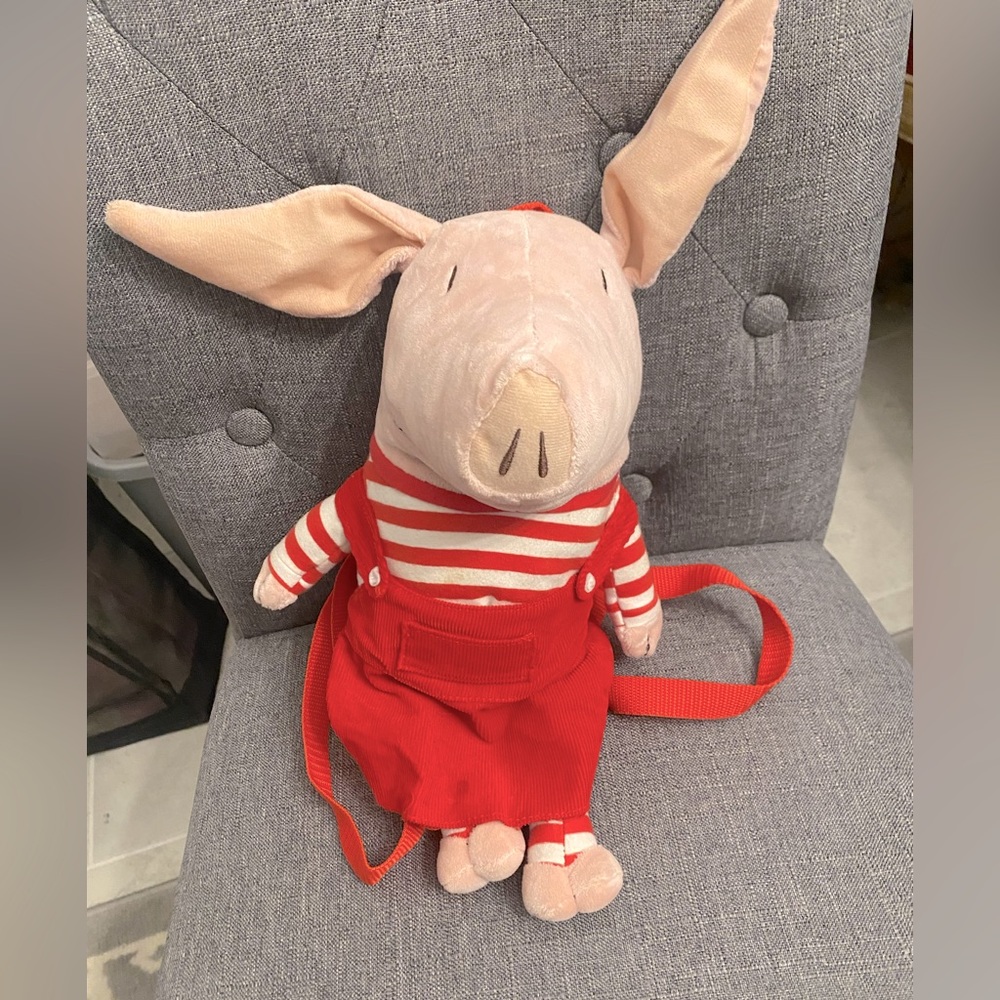 Olivia Pig Plush Bookbag